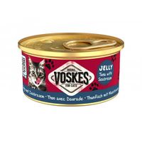 Voskes Jelly tonijn met zeebrasem natvoer kat (24x85 g) 2 trays (48 x 85 g)