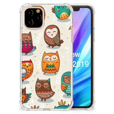 Apple iPhone 11 Pro Case Anti-shock Vrolijke Uilen Apple iPhone 11 Pro Case Anti-shock Vrolijke Uilen