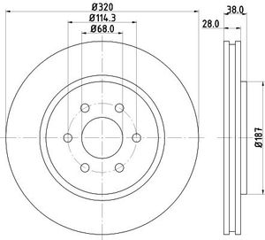 Remschijf 8DD355129541