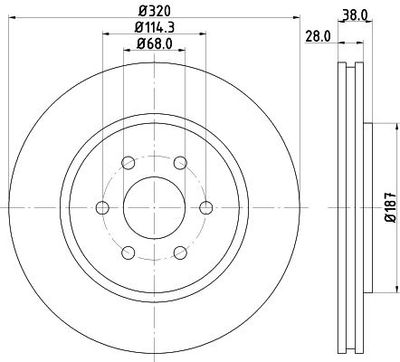 Remschijf 8DD355129541