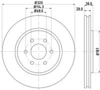 Remschijf 8DD355129541