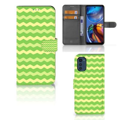 Motorola Moto E32 | Moto E32s | Telefoon Hoesje | Waves Green