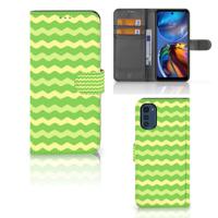 Motorola Moto E32 | Moto E32s | Telefoon Hoesje | Waves Green
