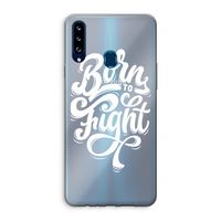 Born to Fight: Samsung Galaxy A20s Transparant Hoesje