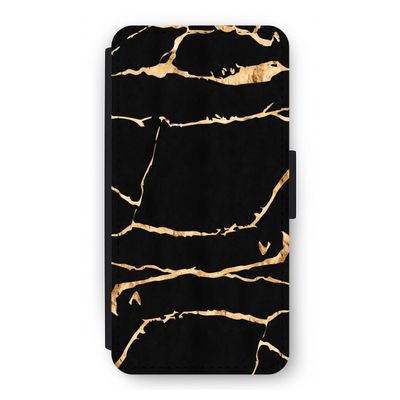 Gouden marmer: iPhone 12 Pro Flip Hoesje