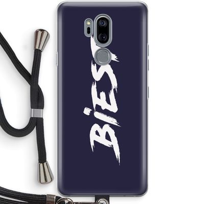 Biest: LG G7 Thinq Transparant Hoesje met koord