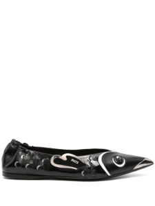 PUCCI ballerines Pucci Me en cuir - Noir