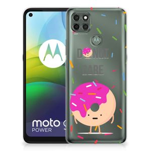 Motorola Moto G9 Power Siliconen Case Donut Roze