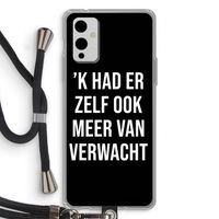 Meer verwacht - Zwart: OnePlus 9 Transparant Hoesje met koord