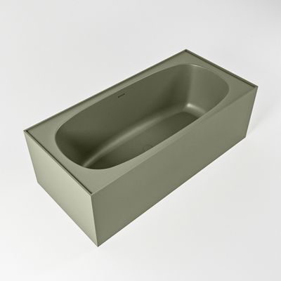 Vrijstaand bad Mondiaz Freeze | 180x85 cm | Solid surface | Ovaal | Army