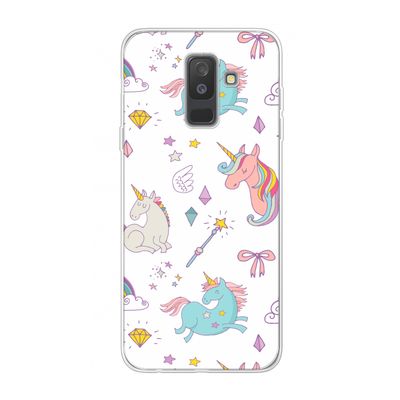 Fantasiewereld: Samsung Galaxy A6 Plus (2018) Transparant Hoesje