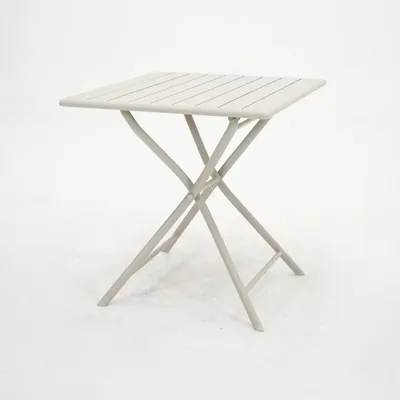 Tuintafel globe 70x70 crème