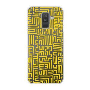 Majorelle Blue Print: Samsung Galaxy A6 Plus (2018) Transparant Hoesje