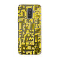 Majorelle Blue Print: Samsung Galaxy A6 Plus (2018) Transparant Hoesje