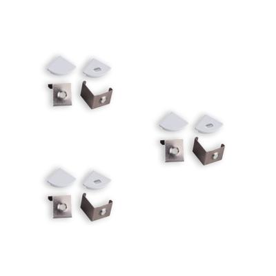 3x LED-strip profiel opbouw accessoires