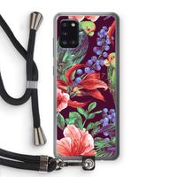 Papegaaien: Samsung Galaxy A31 Transparant Hoesje met koord