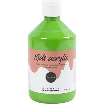 Creativ Company Acrylverf glossy, lichtgroen, 500 ml/ 1 fles