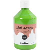 Creativ Company Acrylverf glossy, lichtgroen, 500 ml/ 1 fles