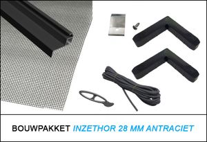 Bouwpakket Antraciet 28 mm Inzethor
