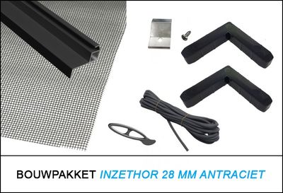 Bouwpakket Antraciet 28 mm Inzethor
