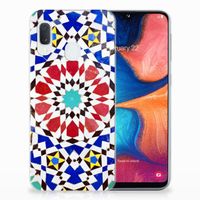 Samsung Galaxy A20e TPU Siliconen Hoesje Mozaïek - thumbnail