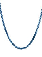 David Yurman collier DY Bel Aire en or jaune 14ct et acier inoxydable - Bleu