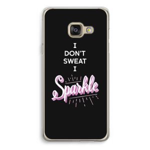Sparkle quote: Samsung Galaxy A3 (2016) Transparant Hoesje