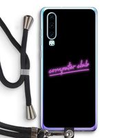 Vice Black: Huawei P30 Transparant Hoesje met koord