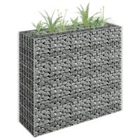 VidaXL Gabion plantenbak verhoogd 90x30x90 cm gegalvaniseerd staal
