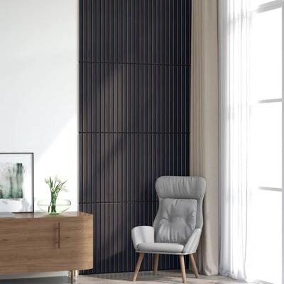 Akoestische wandpanelen 8 st latten 60,5x60 cm eikenfineer