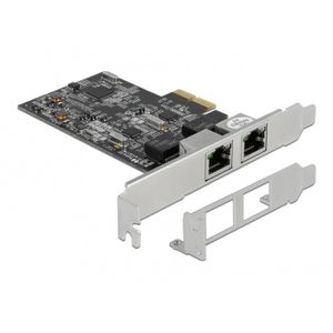 PCI Express x2 Card naar 2x RJ45 2,5 Gigabit LAN RTL8125 Netwerkadapter