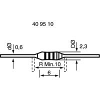 403440 Koolfilmweerstand 39 kΩ Axiaal bedraad 0207 0.25 W 5 % 1 stuk(s)