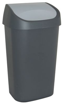 Curver Mistral afvalbak swing 50 liter antraciet