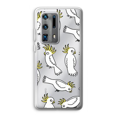 Papegaai: Huawei P40 Pro Plus Transparant Hoesje