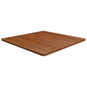 Tafelblad vierkant 90x90x2,5cm behandeld eiken donkerbruin