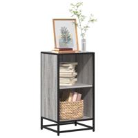 Boekenkast 40x35x76 cm bewerkt hout grijs sonoma eikenkleurig