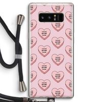 Chicks before dicks: Samsung Galaxy Note 8 Transparant Hoesje met koord