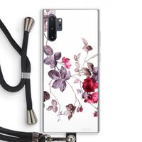 Mooie bloemen: Samsung Galaxy Note 10 Plus Transparant Hoesje met koord