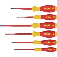Wiha Schroevendraaierset VDE 6-delig Plat, Kruiskop Phillips