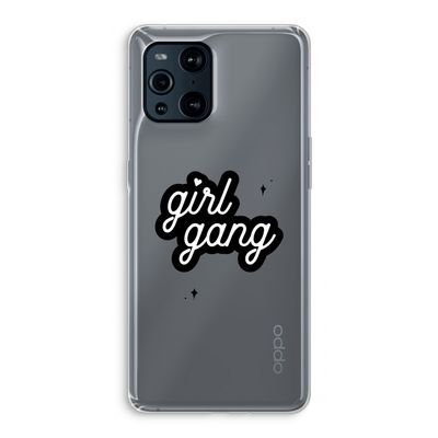 Girl Gang: Oppo Find X3 Transparant Hoesje