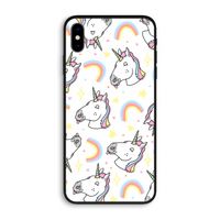Rainbow Unicorn: iPhone XS Max Biologisch afbreekbaar hoesje