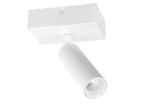 BC0021 LED-opbouwspot Koker 1x10W 2700K Dimbaar Wit