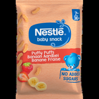 Nestle Baby Snack Puffy Puffs Banaan Aardbei 7m36m 28 g bij Jumbo
