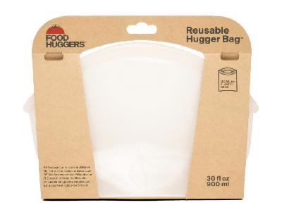 Food Huggers Herbruikbare bewaarzak - 900ml - champagne frost