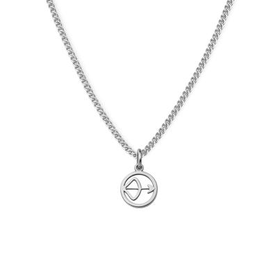 Minimalistische sterrenbeeld ketting - Stainless steel - Zilver - Boogschutter - Sagittarius