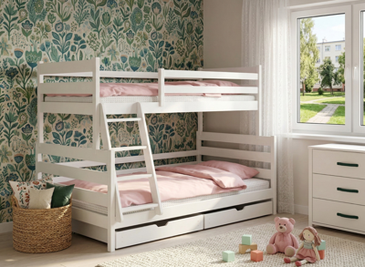 Stapelbed met Lade Faas - 3-persoons Stapelbed met Lade Faas - 3-persoons