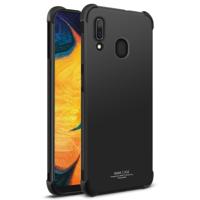 IMAK all-inclusive schokbestendige airbag TPU geval voor Galaxy A20/Galaxy A30 met Screen Protector (zwart)