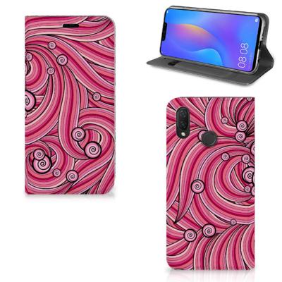 Huawei P Smart Plus | Bookcase | Swirl Pink