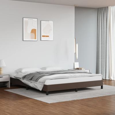 Bedframe kunstleer bruin 180x200 cm Bedframe kunstleer bruin 180x200 cm