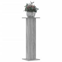 VidaXL Plantenstandaards 2 st 30x30x95 cm bewerkt hout grijs sonoma